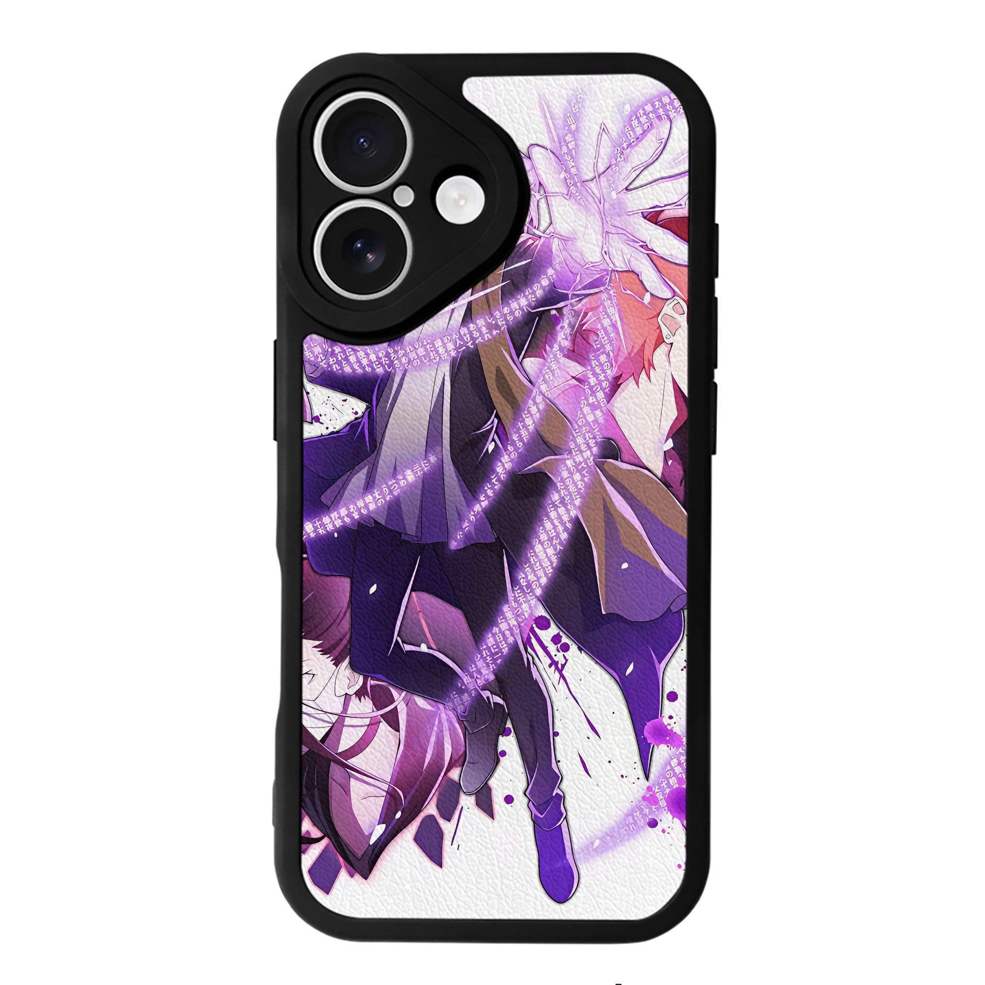 （画像用） 文豪ストレイドッグス Bungo Stray Dogs 【iPhone 16シリーズ対応】シリコンスマホケース（レザー調） 材質：シリコン